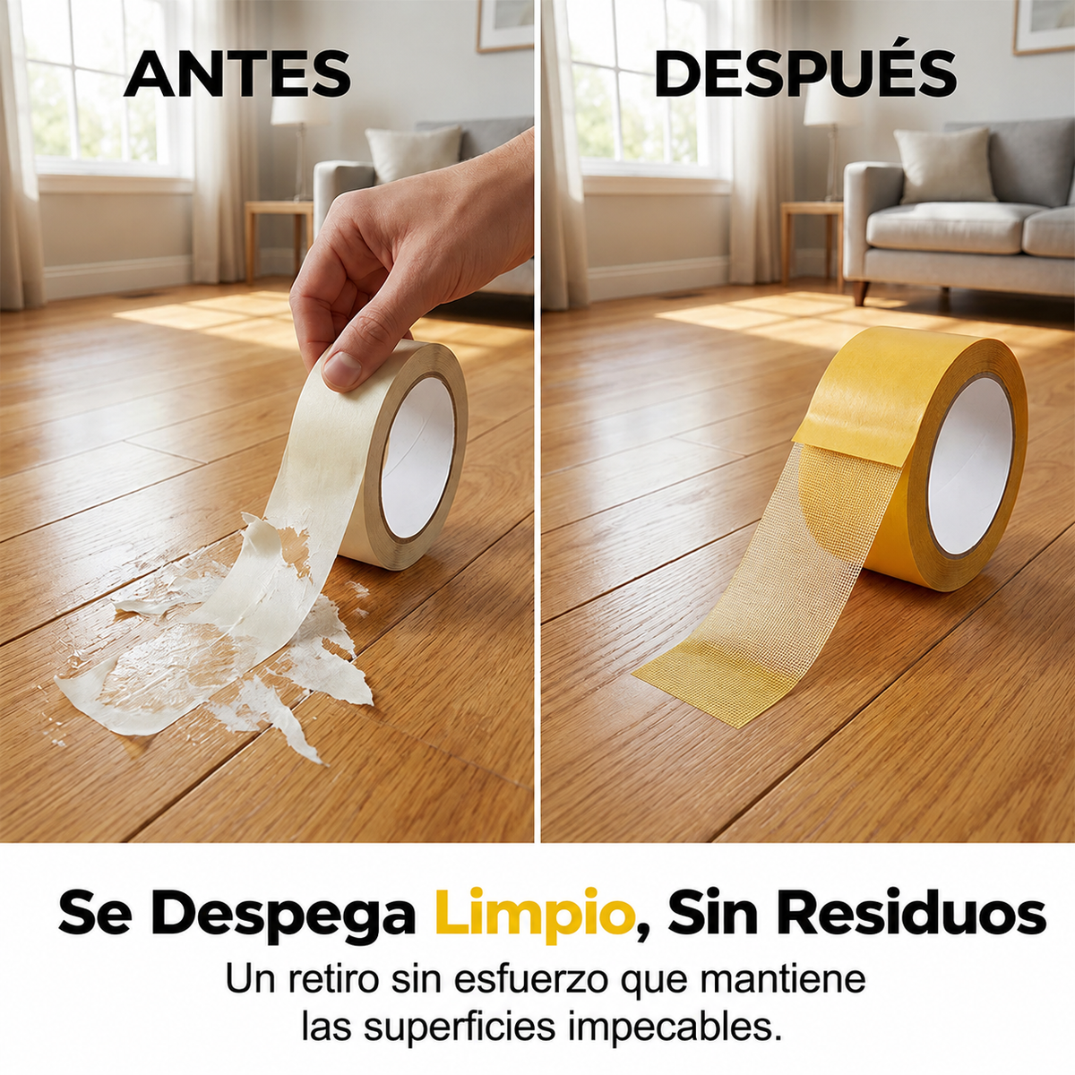 GripTech® Cinta Doble Cara Ultra Resistente 💪📏 5CM de Ancho, Máxima Calidad