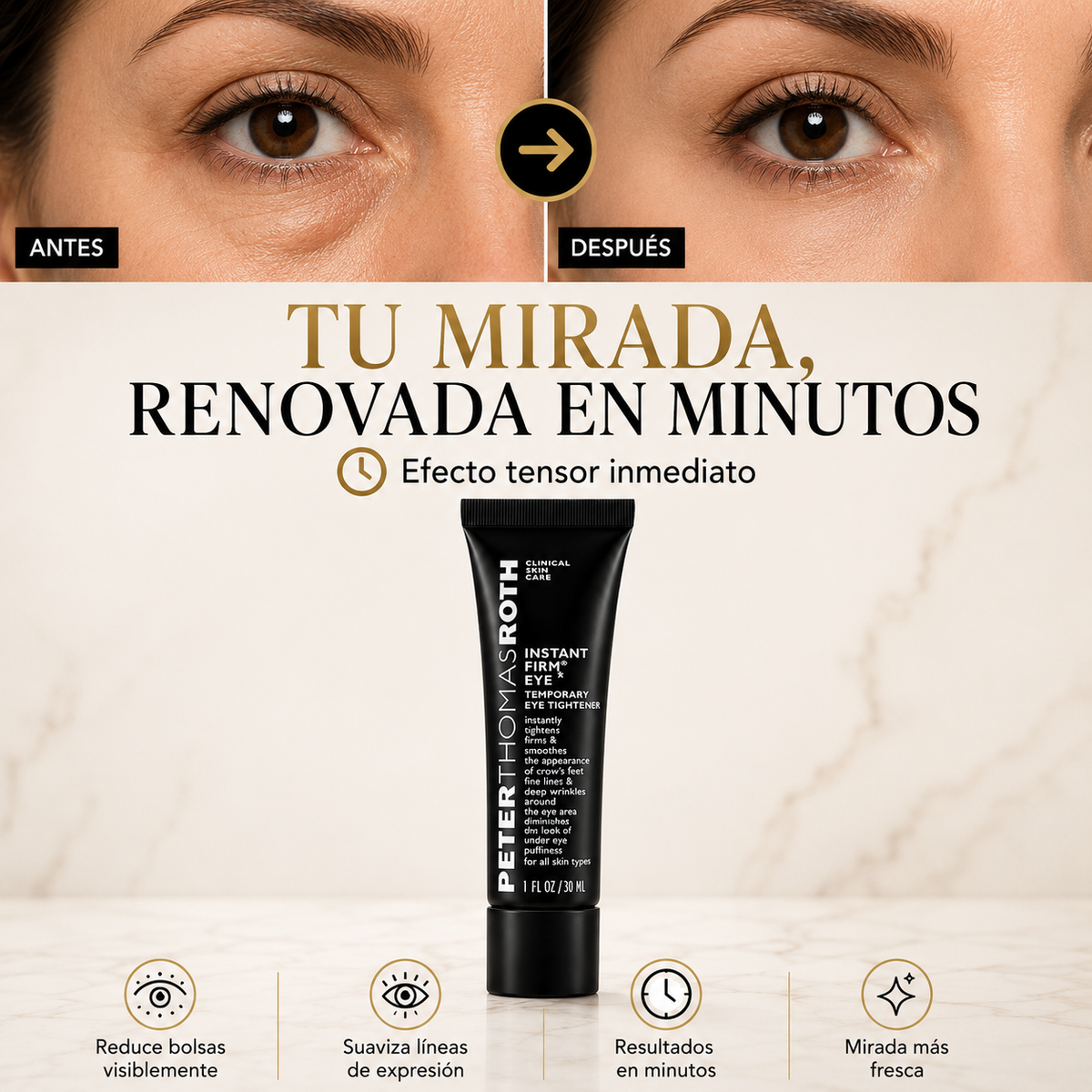 by Peter Thomas Roth® - Reduce Bolsas y Líneas en Minutos