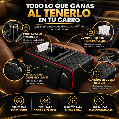 OrderCar® Organizador de Consola 🚗 — todo en su lugar, siempre a la mano