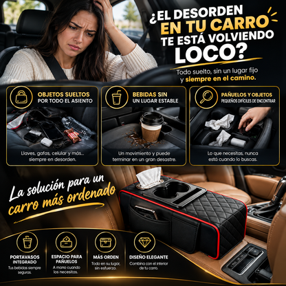 OrderCar® Organizador de Consola 🚗 — todo en su lugar, siempre a la mano