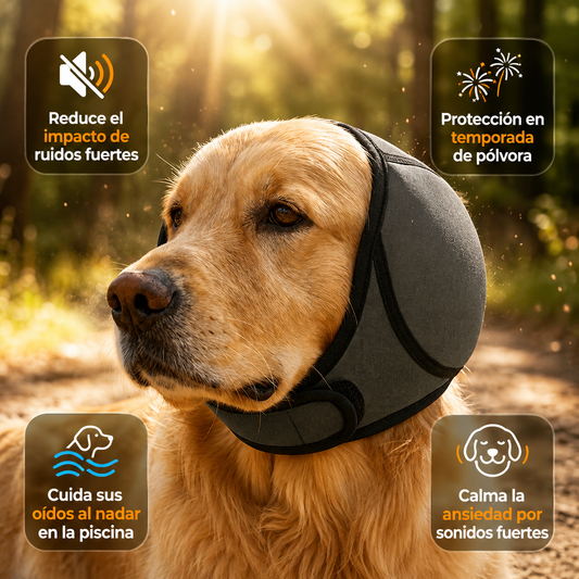 Protector Auditivo Antirruido e Impermeable para Perros 🐾