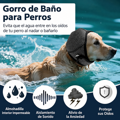 Protector Auditivo Antirruido e Impermeable para Perros 🐾