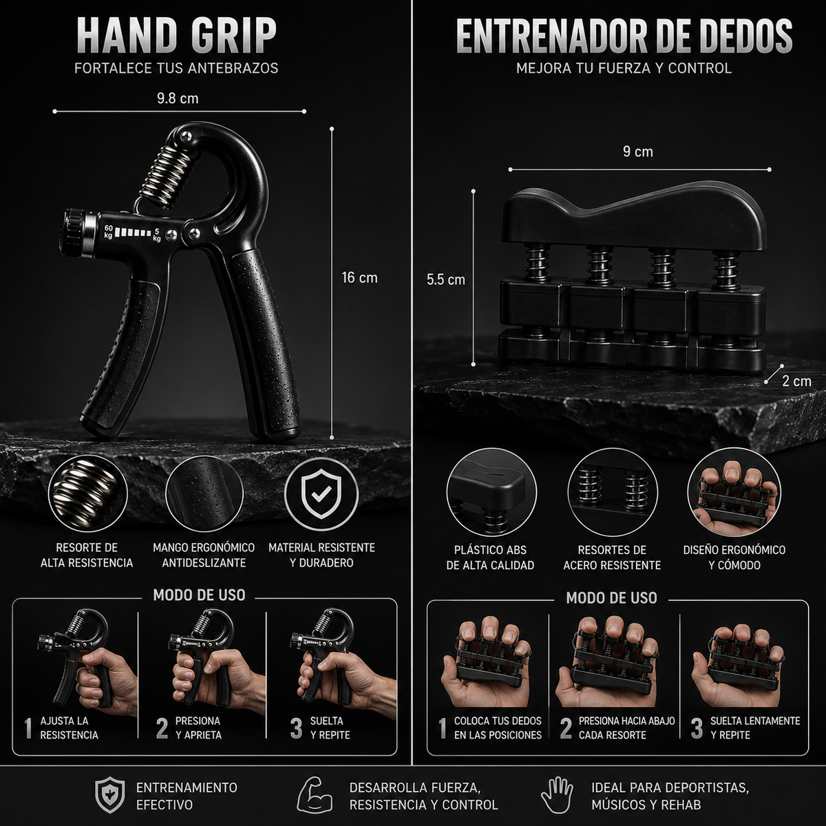 Ejercitador de antebrazo y mano💪🏼 vuélvete mas atractivo en unas semanas