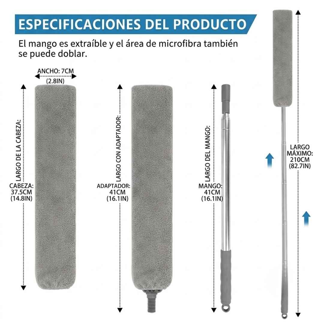 FlexDust® Cepillo Flexible Extensible 🧹 — llega donde nada más llega